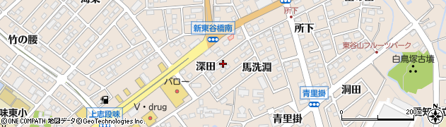 愛知県名古屋市守山区上志段味深田806周辺の地図
