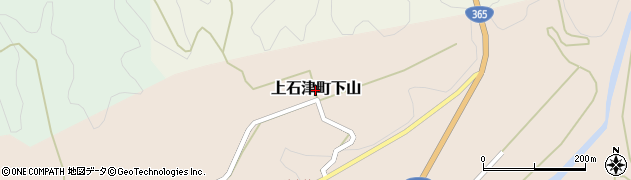 岐阜県大垣市上石津町下山周辺の地図