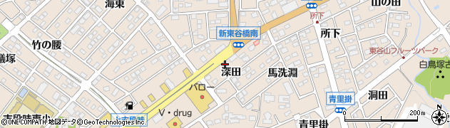 愛知県名古屋市守山区上志段味（深田）周辺の地図