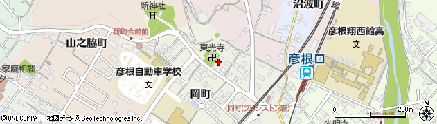 滋賀県彦根市岡町129周辺の地図