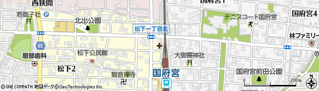 名鉄協商国府宮駅北駐車場周辺の地図