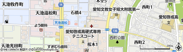 稲沢祖父江線周辺の地図