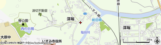 千葉県いすみ市深堀847周辺の地図