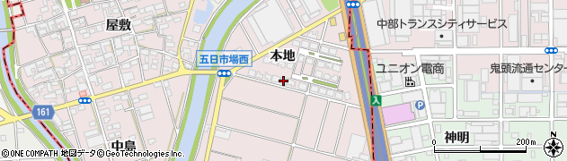 株式会社日本ハウスホールディングス　一宮展示場周辺の地図