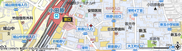 横浜銀行小田原支店周辺の地図