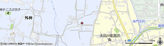 静岡県富士宮市外神52周辺の地図