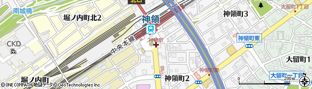 神領駅周辺の地図