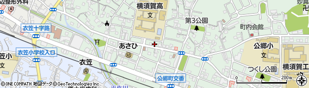 神奈川県横須賀市公郷町3丁目111周辺の地図