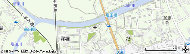 千葉県いすみ市深堀224周辺の地図