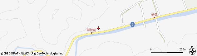 智頭町　富沢地区公民館周辺の地図