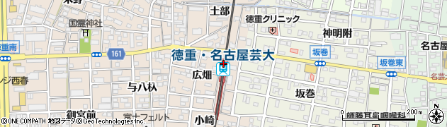 愛知県北名古屋市周辺の地図
