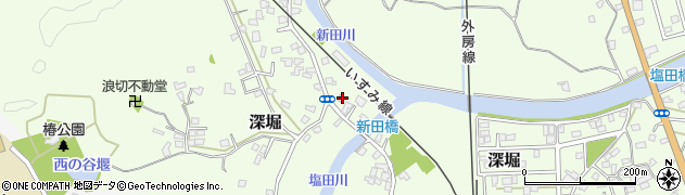 千葉県いすみ市深堀900周辺の地図