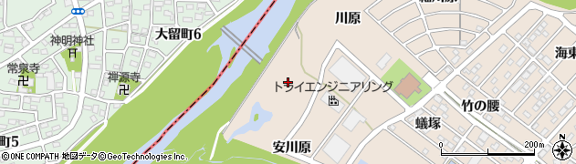 愛知県名古屋市守山区上志段味（西浦）周辺の地図