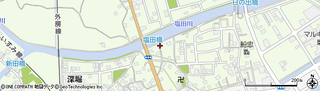 千葉県いすみ市深堀167周辺の地図