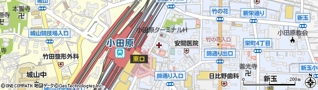 ニコニコレンタカー小田原駅前店周辺の地図