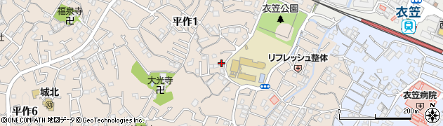 神奈川県横須賀市平作1丁目20-8周辺の地図