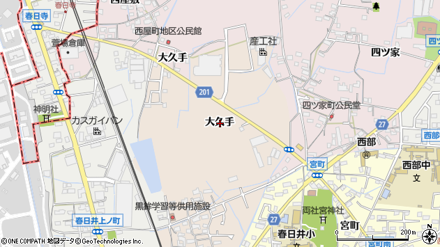 〒486-0907 愛知県春日井市黒鉾町の地図