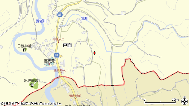 〒290-0536 千葉県市原市戸面の地図