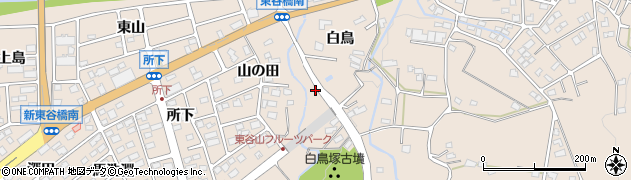 愛知県名古屋市守山区上志段味白鳥周辺の地図