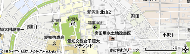 稲葉神社周辺の地図