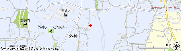 静岡県富士宮市外神489周辺の地図