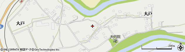 千葉県大多喜町（夷隅郡）大戸周辺の地図