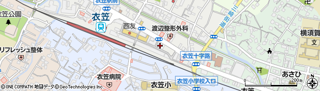 寺分薬局衣笠支店周辺の地図