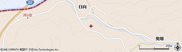 愛知県豊田市押山町（的場）周辺の地図