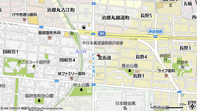 〒492-8136 愛知県稲沢市小池正明寺町北街道の地図