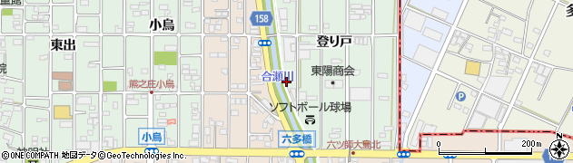 愛知県北名古屋市熊之庄下り戸口周辺の地図