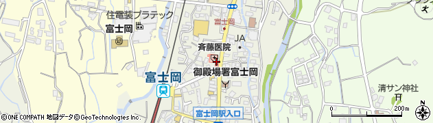静岡県御殿場市中山周辺の地図