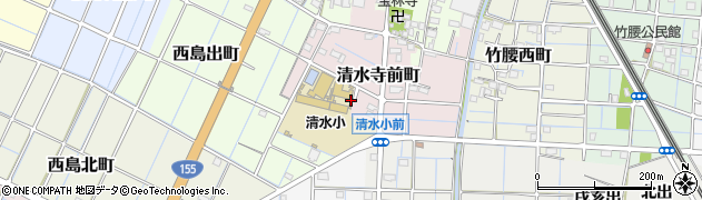 愛知県稲沢市清水寺前町周辺の地図