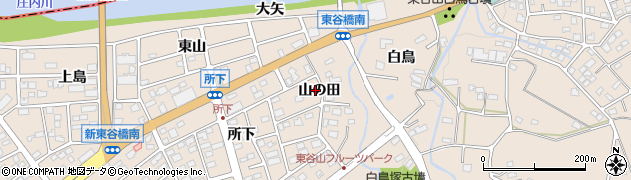 愛知県名古屋市守山区上志段味（山の田）周辺の地図