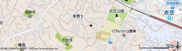 神奈川県横須賀市平作1丁目20-21周辺の地図