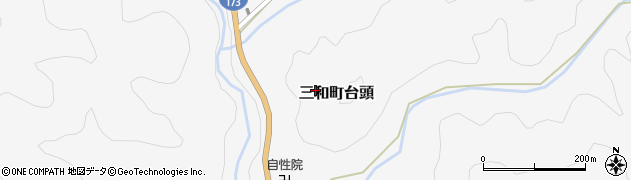 京都府福知山市三和町台頭周辺の地図