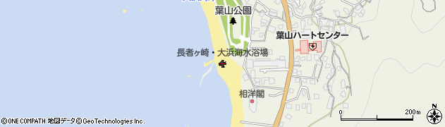 長者ヶ崎・大浜海水浴場周辺の地図