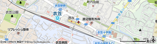 横浜銀行衣笠支店 ＡＴＭ周辺の地図
