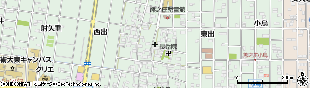 愛知県北名古屋市熊之庄（城ノ屋敷）周辺の地図