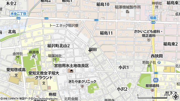 〒492-8217 愛知県稲沢市稲沢町の地図