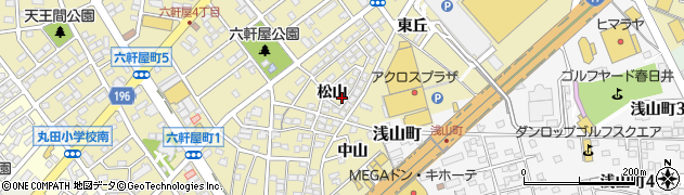 愛知県春日井市六軒屋町松山35-31周辺の地図