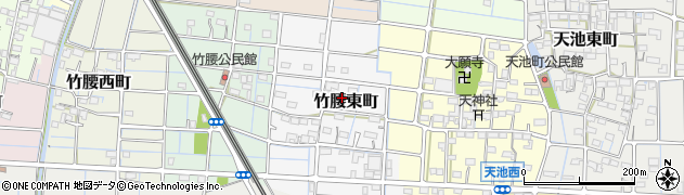 愛知県稲沢市竹腰東町周辺の地図