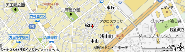 愛知県春日井市六軒屋町松山35-55周辺の地図