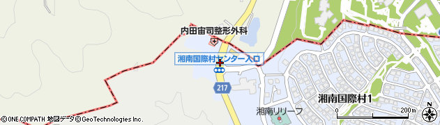 湘南国際村センター入口周辺の地図