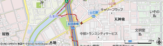 愛知県北名古屋市宇福寺（三反畑）周辺の地図