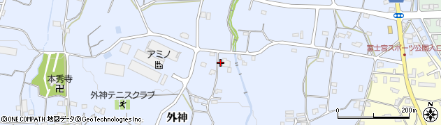 静岡県富士宮市外神485周辺の地図