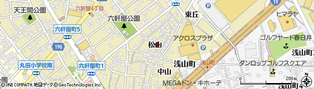 愛知県春日井市六軒屋町松山35-28周辺の地図