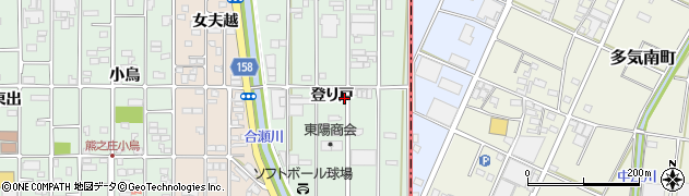 愛知県北名古屋市熊之庄登り戸周辺の地図