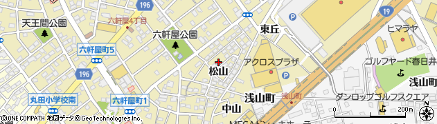 愛知県春日井市六軒屋町松山35周辺の地図