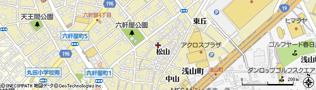 愛知県春日井市六軒屋町松山35-21周辺の地図