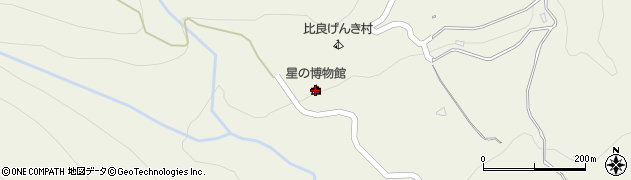 星の博物館（大津市比良げんき村）周辺の地図